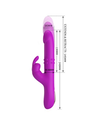PRETTY LOVE - REESE ROTATING VIBRATOR PURPLE