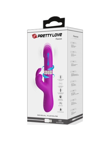 PRETTY LOVE - REESE ROTATING VIBRATOR PURPLE