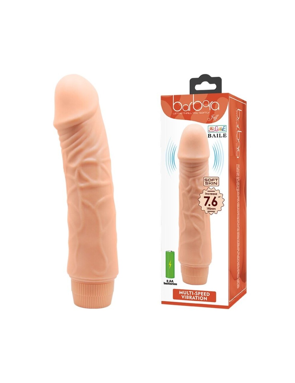 BAILE - BARBARA REALISTIC VIBRATOR 20 CM BAILE - BARBARA REALISTIC VIBRATOR 20 CM