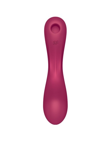 SATISFYER - CURVE TRINITY 1 AIR PULSE VIBRATION RED