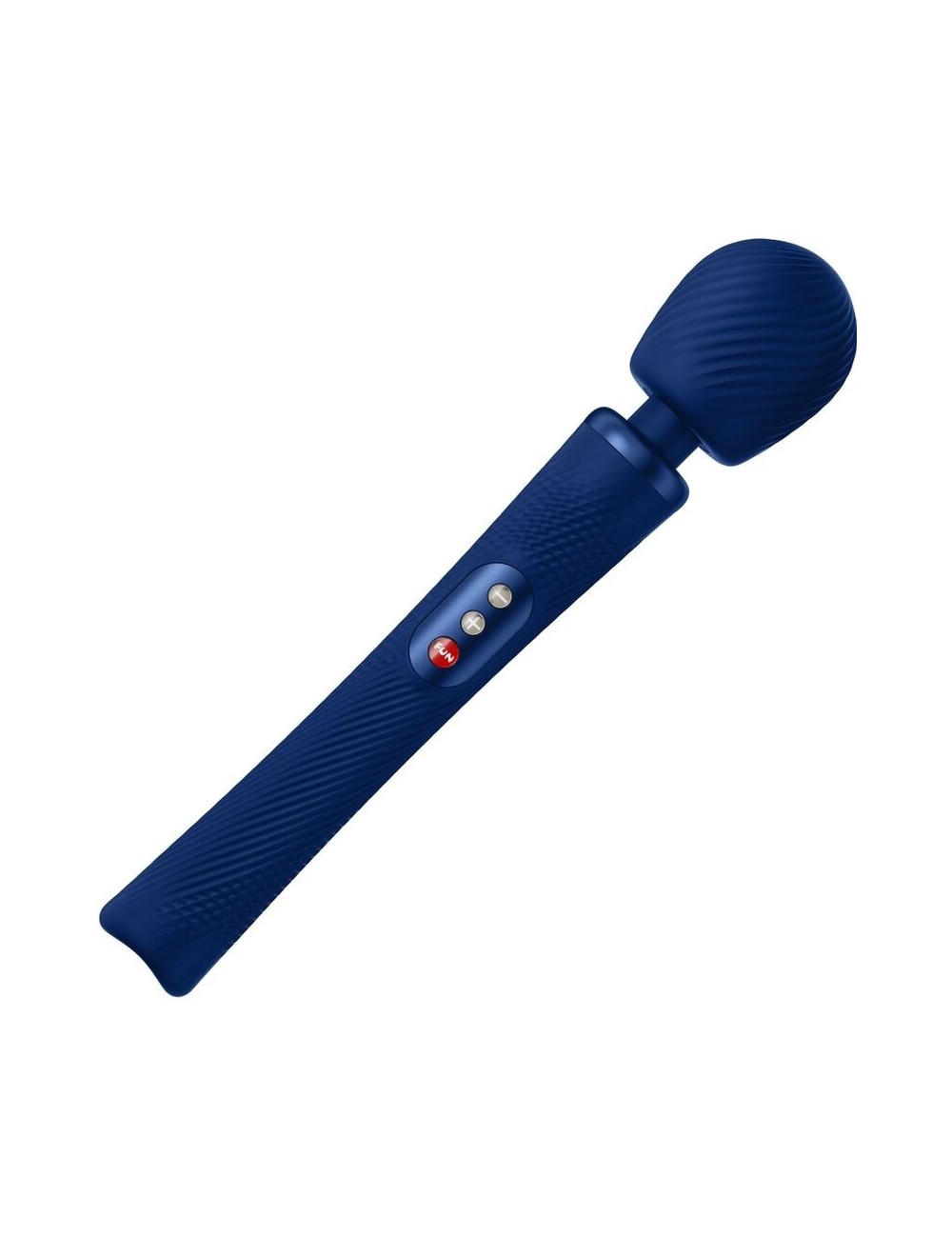 FUN FACTORY - VIM SILICONE RECHARGEABLE VIBRATING WEIGHTED RUMBLE WAND MIDNIGHT BLUE