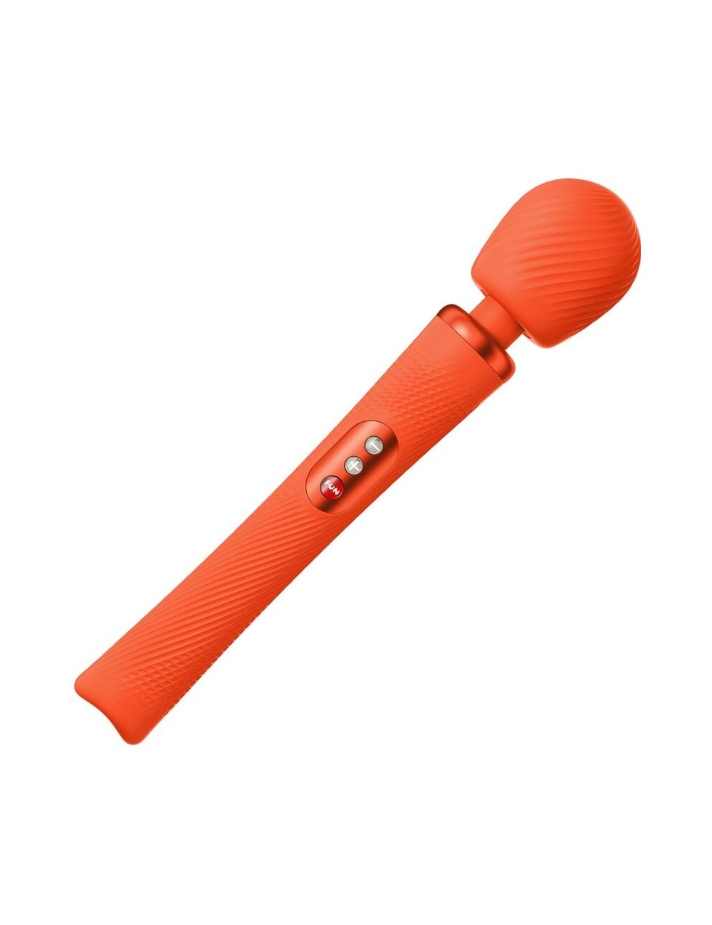 FUN FACTORY - VIM SILICONE RECHARGEABLE VIBRATING WEIGHTED RUMBLE WAND SUNRISE ORANGE FUN FACTORY - VIM SILICONE RECHARGEABLE VIBRATING WEIGHTED RUMBLE WAND SUNRISE ORANGE