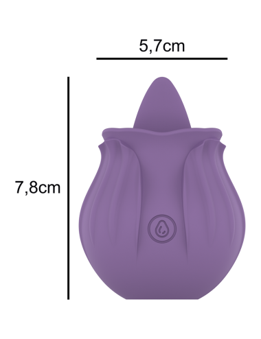 INTENSE - VIOLET CL TORIS STIMULATOR 10 VIBRATIONS LILAC
