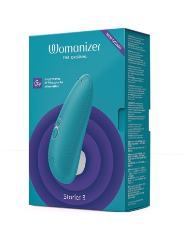 WOMANIZER - STARLET 3 CLITORAL STIMULATOR TURQUOISE