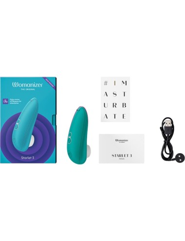WOMANIZER - STARLET 3 CLITORAL STIMULATOR TURQUOISE