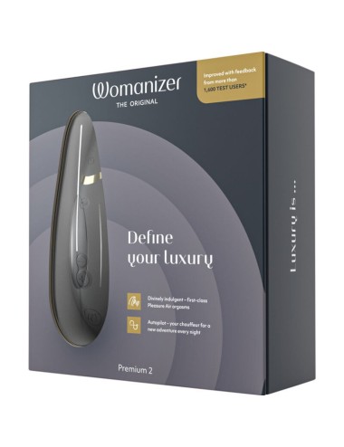 WOMANIZER - PREMIUM 2 CLITORAL STIMULATOR BLACK