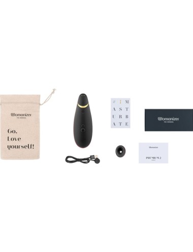 WOMANIZER - PREMIUM 2 CLITORAL STIMULATOR BLACK
