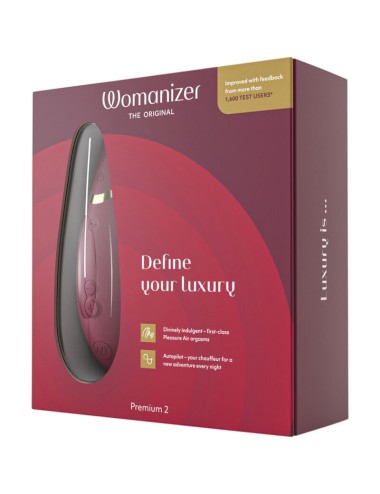 WOMANIZER - PREMIUM 2 CLITORAL STIMULATOR BORDEAUX