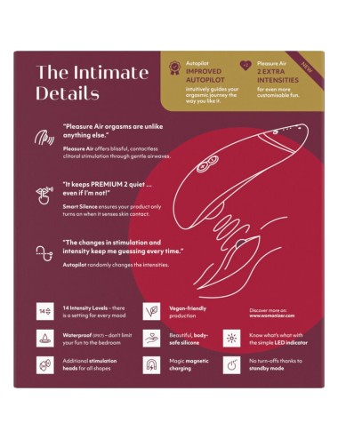 WOMANIZER - PREMIUM 2 CLITORAL STIMULATOR BORDEAUX