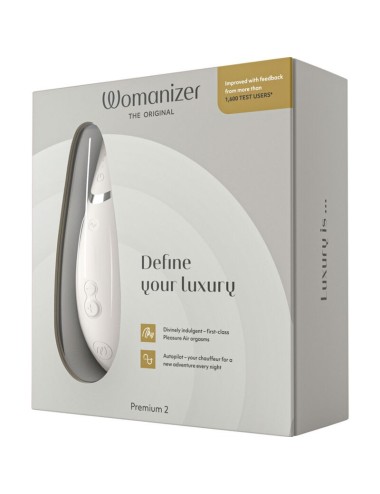 WOMANIZER - PREMIUM 2 CLITORAL STIMULATOR WARM GRAY