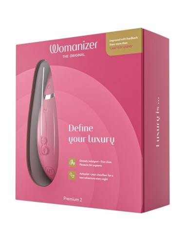 WOMANIZER - PREMIUM 2 CLITORAL STIMULATOR RASPBERRY