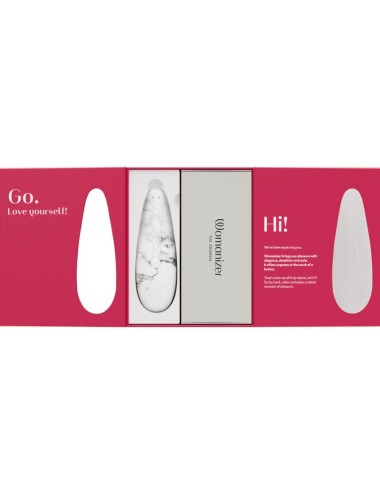 WOMANIZER - MARILYN MONROE CLASSIC 2 CLITORAL STIMULATOR WHITE MARBLE