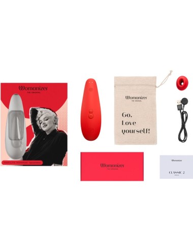 WOMANIZER - MARILYN MONROE CLASSIC 2 CLITORAL STIMULATOR VIVID RED