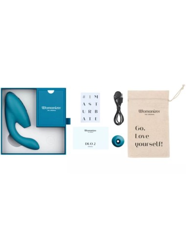 WOMANIZER - DUO 2 STIMULATOR BLUE PETROL