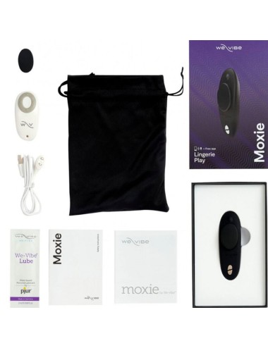 WE-VIBE - MOXIE + CLITORAL VIBRATOR SATIN BLACK