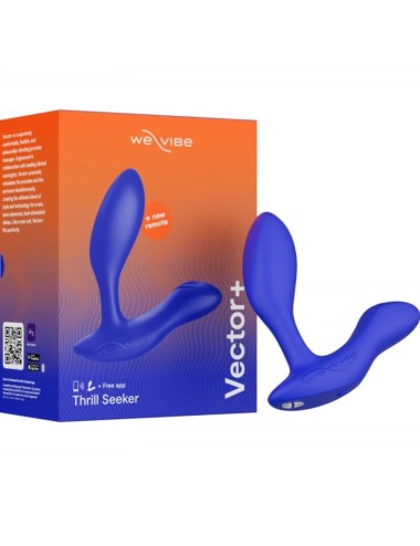 WE-VIBE - VECTOR+ VIBRATING PROSTATE MASSAGER ROYAL BLUE
