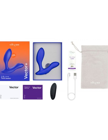 WE-VIBE - VECTOR+ VIBRATING PROSTATE MASSAGER ROYAL BLUE