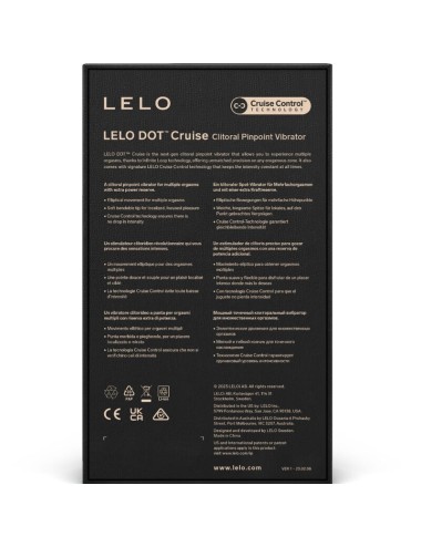 LELO DOT CRUISE CLITORAL STIMULATOR LEMON SORBET