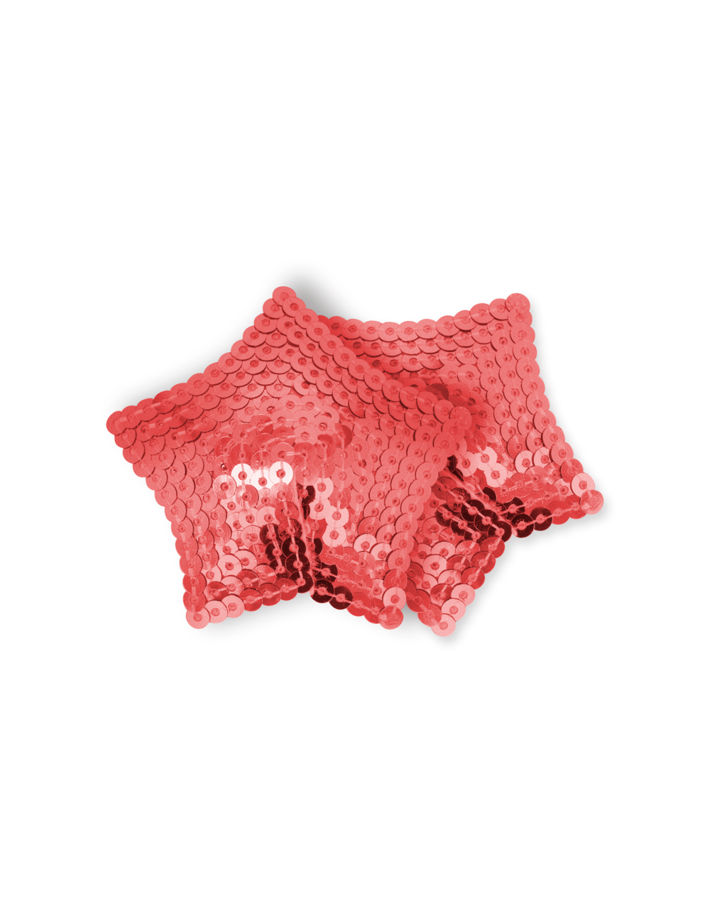 OHMAMA FETISH - RED SEQUINED STAR NIPPLES COVERS