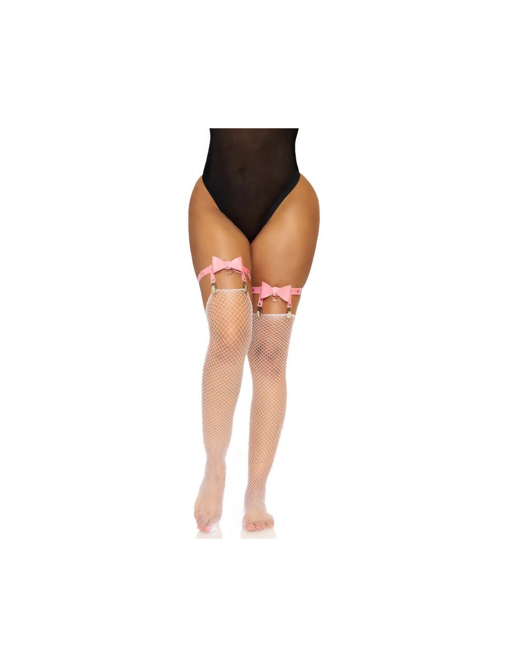 LEG AVENUE VEGAN LEATHER TIGH HIGH GARTER ONE SIZE - PINK LEG AVENUE VEGAN LEATHER TIGH HIGH GARTER ONE SIZE - PINK