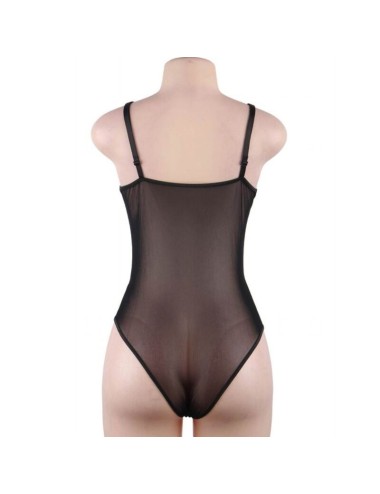 QUEEN LINGERIE TEDDY BLACK LACE L/XL
