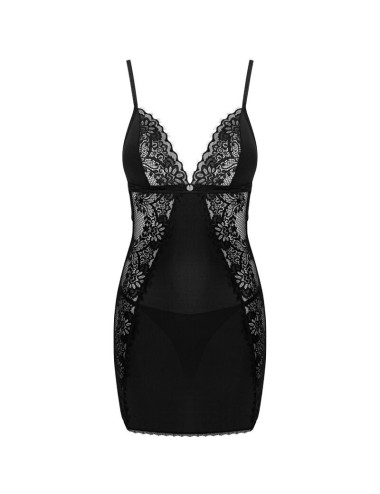 OBSESSIVE - MADERRIS CHEMISE & THONG XS/S