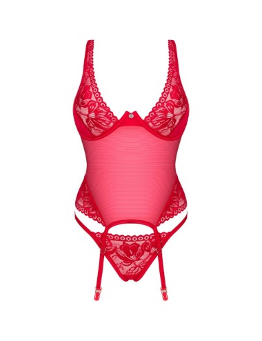 OBSESSIVE - LACELOVE CORSET RED XS/S