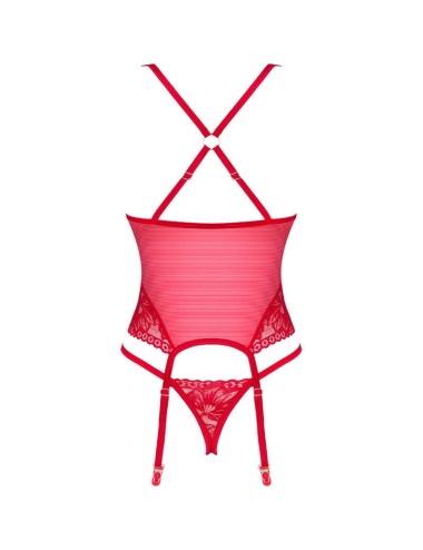 OBSESSIVE - LACELOVE CORSET RED XS/S