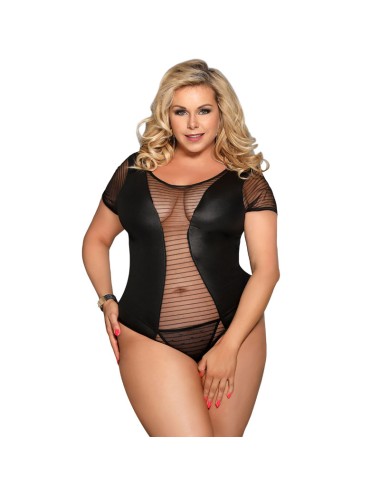 SUBBLIME - QUEEN PLUS FETISH SHORT SLEEVE TEDDY