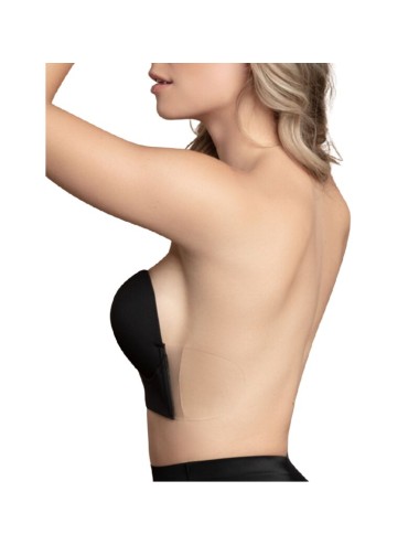 BYE-BRA - BRA WITHOUT HANDLES SHAPE U BLACK CUP E