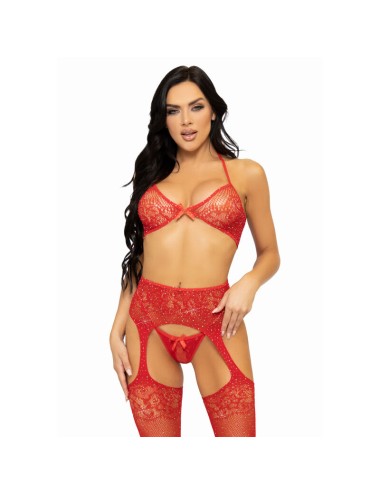 LEG AVENUE THREE PIECES SET BRA