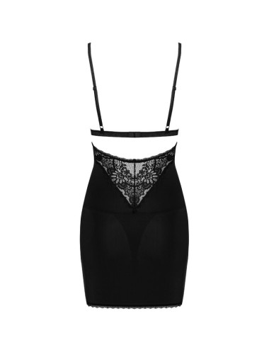 OBSESSIVE - MADERRIS CHEMISE & THONG XS/S
