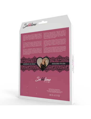 SUBBLIME - SET TWO PIECES SET STRAPPY BRA AND THONG S/M