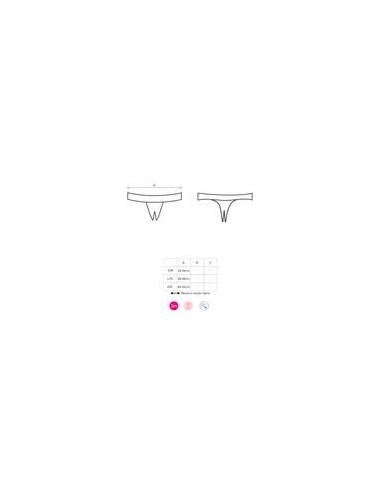 OBSESSIVE - MIAMOR CROTCHLESS THONG XXL