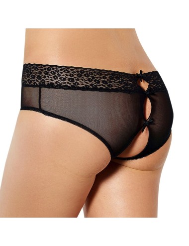 QUEEN LINGERIE CROTHLESS PANTIES L/XL