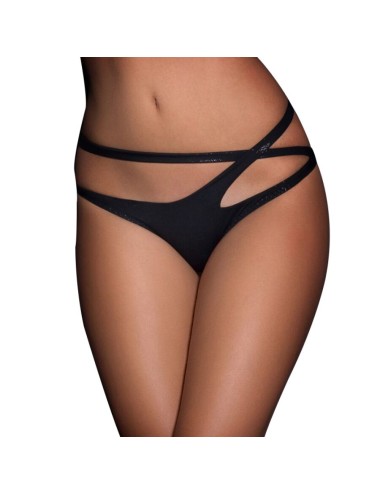 QUEEN LINGERIE CROSSED DOUBLE STRAP PANTIES L/XL