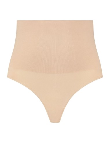 BYE-BRA - THONG STYLE SEAMLESS GIRDLE BEIGE SIZE XL