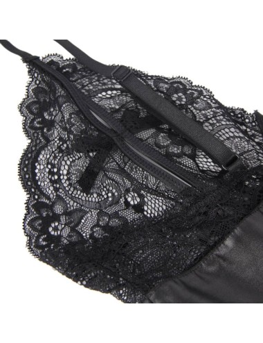 QUEEN LINGERIE - TEDDY WITH ZIPPER S/M