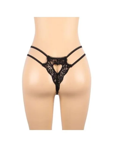 SUBBLIME - SET THREE PIECES SET BRA+ GARTER BELT + THONG L/XL