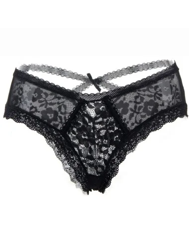 QUEEN LINGERIE - FLORAL LACE PANTIES S/M