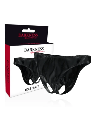 DARKNESS OPEN CROTHLESS PANTIES ONE SIZE
