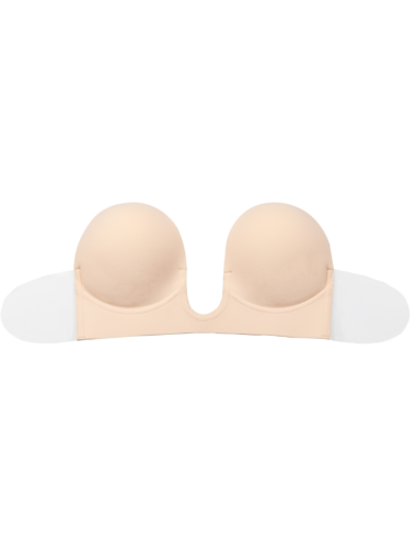 BYE-BRA - BRA WITHOUT HANDLES SHAPE U BEIGE CUP A