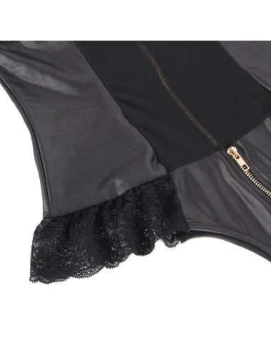 QUEEN LINGERIE - TEDDY WITH ZIPPER S/M