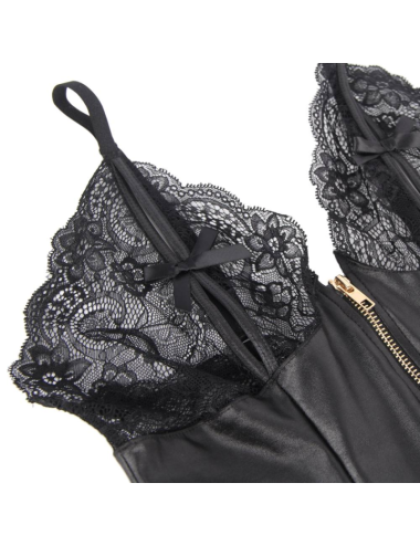 QUEEN LINGERIE - TEDDY WITH ZIPPER S/M