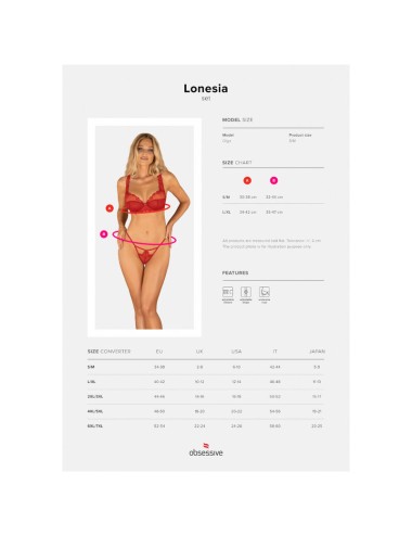 OBSESSIVE - LONESIA TWO PIECES SET L/XL