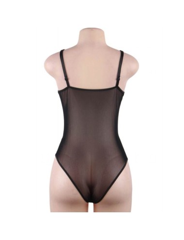 QUEEN LINGERIE - BLACK LACE TEDDY L/XL