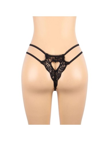 SUBBLIME - SET THREE PIECES SET BRA + GARTER BELT + THONG S/M