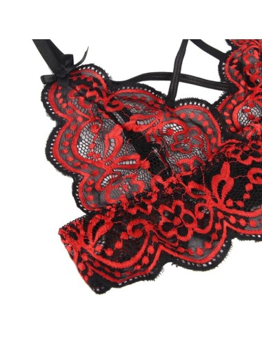 SUBBLIME - SET TWO PIECES SET LACE TOP AND PANTIES S/M
