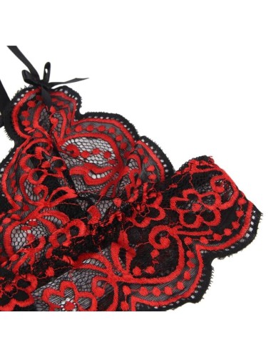 SUBBLIME - SET TWO PIECES SET LACE TOP AND PANTIES S/M