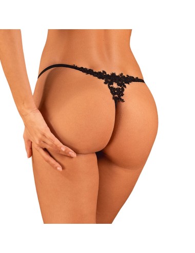OBSESSIVE - CELIA NOIR CROTCHLESS THONG XL/XXL